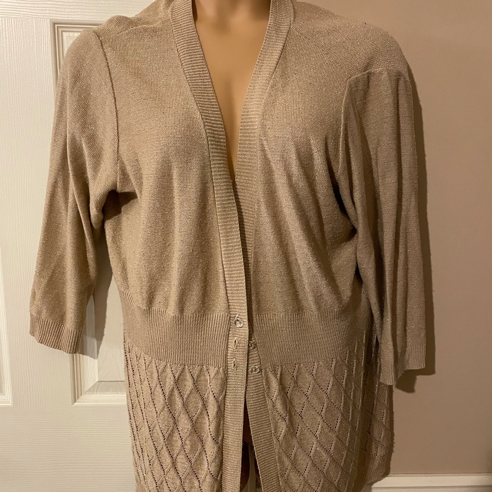 Beautiful gold cardigan top